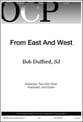 From East and West SA choral sheet music cover